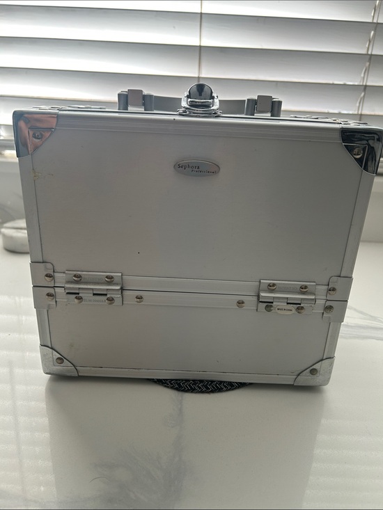 Sephora Handbags - Sephora Silver Make Up Case 8.5” H 9.5”W x 6” D